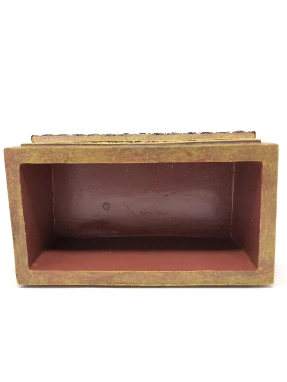 Vintage Jewelry Box Elephant Trinket Stash Decor Storage 1998 6.25” EUC